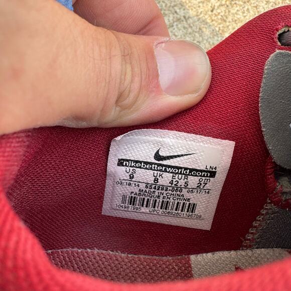 Nike Alabama Crimson Tide Lunarlon TR1 LE Shoes 654283-060 Mens Size 9 Flywire main image 7